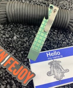 Maverick Customs 4" Pocket Pry Bar EDC Titanium Tool Green Frag