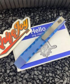 Maverick Customs 4" Slim Rock Blue EDC Pry Bar Tool