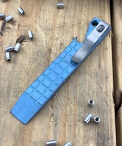Maverick Customs 4" Frag Light Blue Anodized EDC Pry Bar Tool