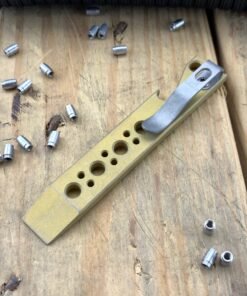 Maverick Customs 4" Drilled Peach Anodized EDC Pry Bar Tool