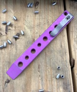 Maverick Customs 5" Drilled Purple Anodized EDC Pry Bar Tool