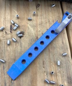Maverick Customs 5.5" Drilled Blue Anodized EDC Pry Bar Tool