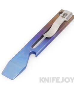 Maverick Customs 4.25" Skeleton Faded Titanium Pocket Pry Bar/ Bottle Opener
