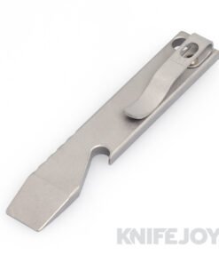 Maverick Customs 4" Stonewash Titanium Pocket Pry Bar/ Bottle Opener