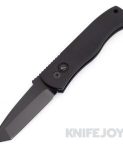 Pro-tech Knives E7T-OPERATOR Emerson CQC7 Tanto Auto ALL Black Sterile with Tritium Push Button