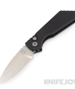 Pro-tech Knives 201 Pro-Strider PT Auto Stonewash Magnacut Blade with Solid Black Aluminum Handles