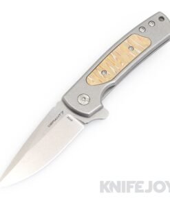 Les George Defiant 7 Servo Mokume Insert Flipper Knife