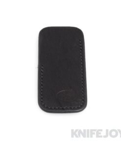 Robertson Leather Works Leather Slip Size Small Black Leather with Black Stitching