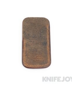 Robertson Leather Works Leather Slip Size Small Olive Tan Leather with Tan Stitching