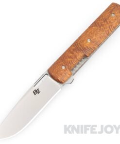 Brad Zinker Knives DZ 3Way Flipper Stonewashed CPM 154 Drop Point Blade with Palm Scales