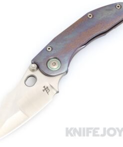 Borka Blades Custom Cosmic Stitch Compound Ground M390 Blade with Cosmic Titanium Handles on