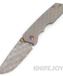 Attn2Detail Mercantile Knives Large MK3 Drop Point/ Rising Nichols Damascus Blade with Welcome 2 Vegas Handles