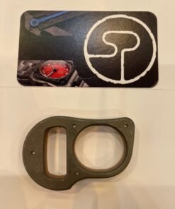 Serge Knives X-3 Titanium Frame Bottle Opener with Brown Micarta Scale