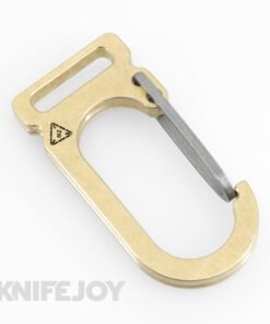 Zach Wood Custom Tools Billit Bill Carabiner Brass with Titanium Gate