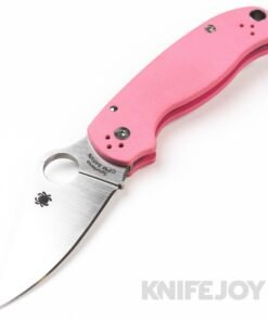 Spyderco (C223GPPN) Para 3 Pink G10 with S45VN Plain Blade KnifeJoy Exclusive