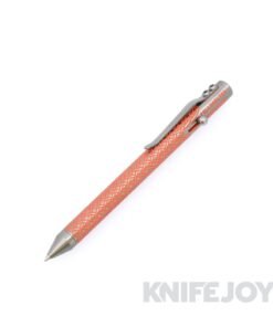 Fellhoelter / Captain Axel Custom TiBolt Pencil Celtic Machined Pattern with Orange Cerakote Inlay