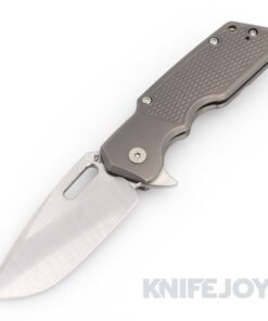 Attn2Detail Mercantile Knives Large MK1 Satin Magnacut Blade Drop Point Rising Grind with M16 "Inlay" Titanium Handle