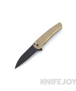 Pro-tech Knives 5316 Malibu Flipper Black DLC Wharncliffe Magnacut Blade with Textured AlBronze Handle