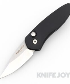 Pro-tech Knives 2905 Sprint Black Handle /Stonewashed Plain Blade Knife