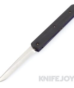 Chuck Gedraitis Custom Knives Kwaiken, CTS-XHP Blade, Black Richlite Scales, TI Liner, Carbon Fiber / Copper Spacer, Zirconium Clip, Heat-Treated Screws