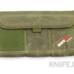 KnifeJoy 6 Pack Knife Pouch Green Waxed Canvas