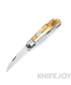 Grayson Jennings Custom Knives - Wharncliffe Trapper Mammoth Bark Ivory