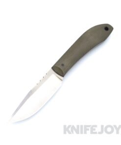 Boatright Bladeworks Custom Mudlark #015 154CM Fixed Blade with Green Linen Handles and Black Liners