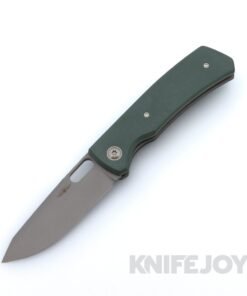 Jarosz Custom Knives Kali Titanium Liner Lock AEB-L Blade with Forest G10 Scales