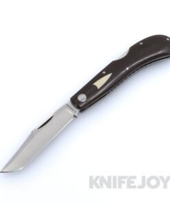 Grayson Jennings Custom Knives Prototype Saddlehorn Lockback CPM 154 Blade with Vintage Westinghouse Chocolate Micarta Handles