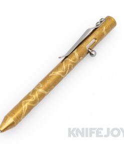 Fellhoelter TiBolt Full Size Brass Mud Flap Lady Engraved Pen