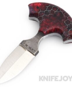 T.M. Hunt Custom Knives Push Dagger Fixed Blade with Resin Handles