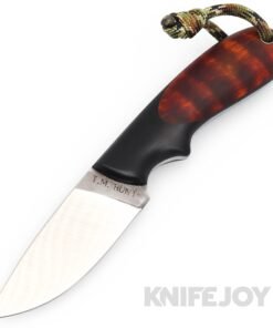 T.M. Hunt Custom Knives Hedgehog Fixed Blade with Curly Maple Handles