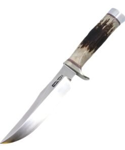 Randall Made Knives Model 12-6 Little Bear Bowie with Stag Handle