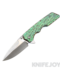 Attn2Detail Mercantile Knives Custom MK3 Medium Two-Tone Magnacut Spearpoint Bayonet Grind Blade with Hammered Titanium Textured "Shipwrecked Bronze" Handles