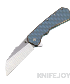 Attn2Detail Mercantile Knives Custom Delta Two-Tone Magnacut Harpoon Spearpoint Blade with Double Divot Bronze Anodized Titanium Handles