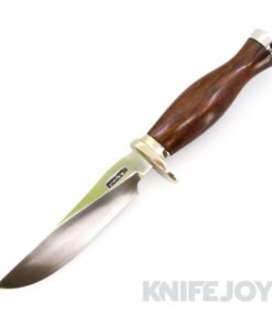 Randall Made Knives Model 7-5 Stainless #6 Grind Blade with Top Thumb Grooves / Nickel Silver Single Hilt and Collar / Duraluminum Butt Cap / Ironwood Commando Handle