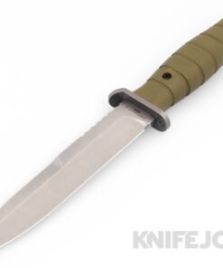 Defiant 7 Knives M320 Stonewashed Blade Green G10 Handles