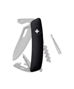 Swiza Knives SZA0361010 SH03 Swiss Pocket Knife Multi Tool with Black Handles