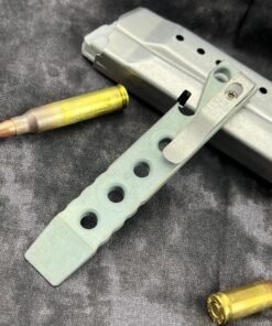 Maverick Customs 4.0" Fuller with Holes Green Anodized  Titanium Pocket Pry Bar