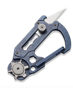 We Knife - CIVIVI Polymorph Blue Titanium Carabiner Keychain Multi-Tool