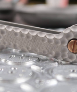 KeyBar Cratered Sandblasted Titanium CNC Milled