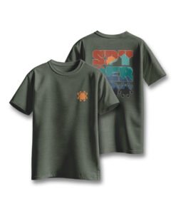 Spyderco Heather Green T-shirt Spyderco-themed mountain graphic TS06HGR_2XL