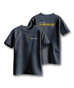 Spyderco "The Original Clip-Carry Pocket Knife" T-Shirt, Heather Navy, 2XL TS07HNY
